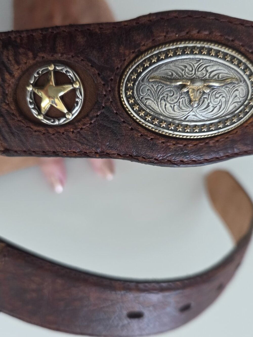 Tony Lama Western Belt 40 - Picture 3 of 7